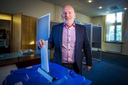 Frans Timmermans casts vote in the Netherlands