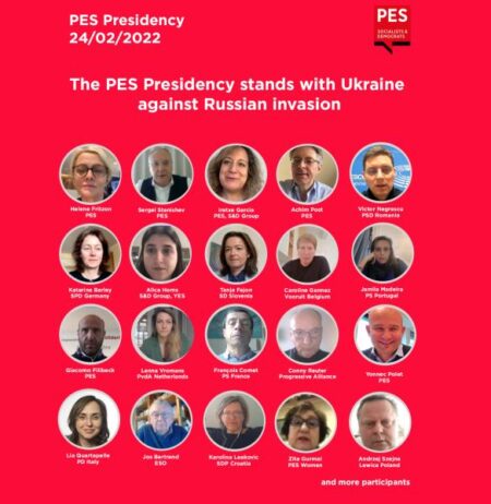 PES Presidency stands with Ukraine against Russian invasion