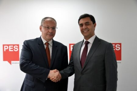 PES President meets the Minister of Foreign Affairs of North  Cyprus