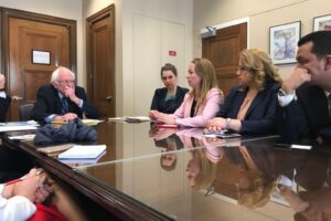 PES & Progressive Alliance delegation meets Bernie Sanders, discusses inequalities