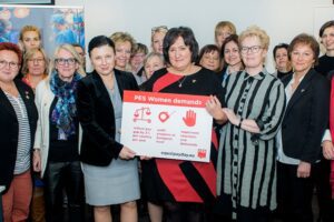 PES Women deliver equal pay demands to Commissioner Jourová
