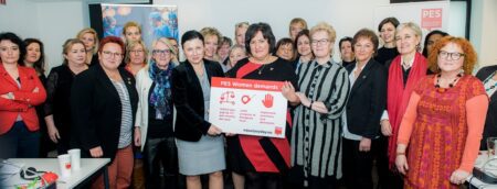 PES Women deliver equal pay demands to Commissioner Jourová