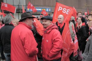 PES joins over 100,000 Belgian citizens to protest against new conservative  government