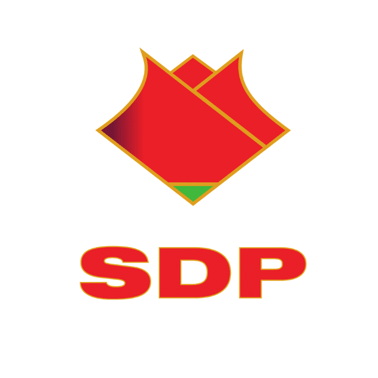 Crne gore. Значок SDP. SDP. Финский значок SDP.