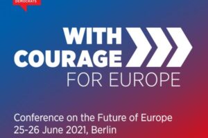 With Courage. For Europe. high-level conference: progressives to gather in Berlin
