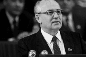 Gorbachev speaking in 1987