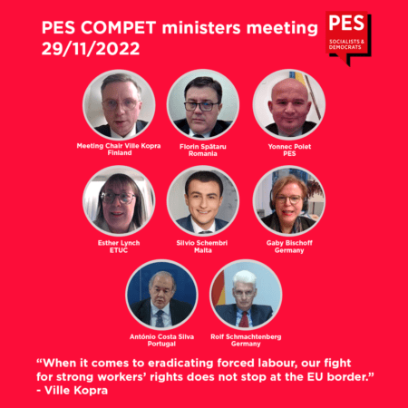 Participants in the PES COMPET, meeting by videoconference