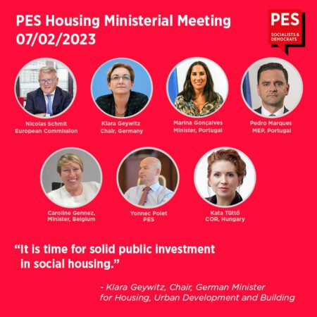 Housing ministerial meeting of the Party of European Socialists