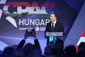 Prime Minister Irakli Garibashvili on Thursday addressed the annual Conservative Political Action Conference in Budapest. Photo: Georgian Government