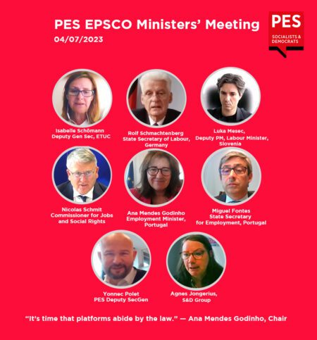 PES EPSCO ministers met online today