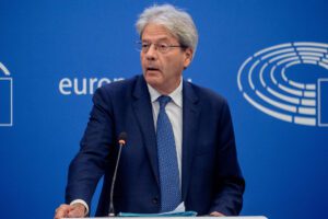 European Commissioner for Economy, Paolo Gentiloni, announcing the proposals at a press conference today in Strasbourg, France. Photo: EC - Audiovisual Service