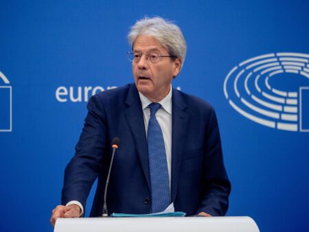 European Commissioner for Economy, Paolo Gentiloni, announcing the proposals at a press conference today in Strasbourg, France. Photo: EC - Audiovisual Service
