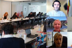 Members of the PES SEN meeting in person and online