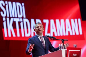 Özgür Özel, at the 39th Ordinary Congress of the Republican People's Party (CHP) in Ankara
